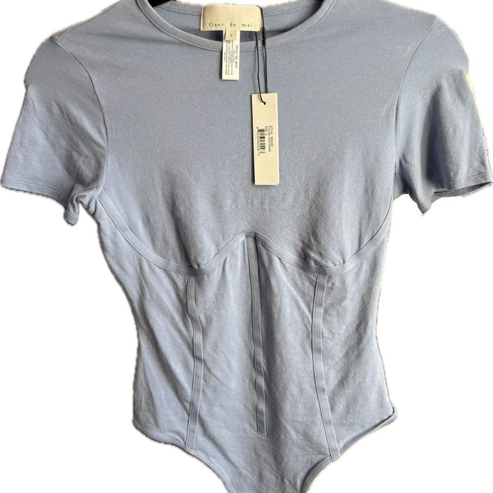 Fleur du Mal “Denim” Blue bodysuit